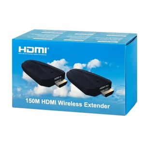 Transmetteur et récepteur HDMI sans fil - Entrée 4K prise en charge - Portée de 150 m - Plug and Play - Kit d'extension HDMI 2,4 G/5G pour transmission vidéo et audio pour ordinateur portable/PC, etc.