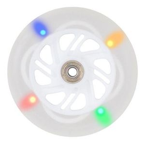 ROUE LUMINEUSE / FLASHING WHEEL BLANCHE 125MM.