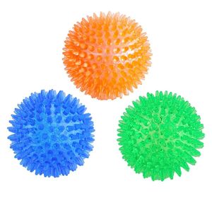 Flushrenic Ballons jouet pour chiens, balles à mâcher pour chiens qui couinent, balles douces pour nettoyer les dents, balles durables pour chiens, pour jouets pour chiens et chats de petite, moyenne et grande taille, santé pour votre animal, 3 pièces