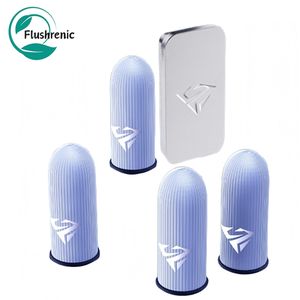 Flushrenic Ensemble de gants à doigts de jeu en 4 pièces, manches à doigts mobiles de jeu en fibre d'argent respirables ultra-minces, gants à doigts de jeu à écran tactile respirable en fibre d'argent à contact 