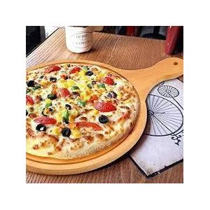 Planche à pizza ronde, plateau de présentation en bois, plaque à pizza