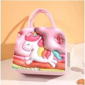 Louna Sac Isotherme( Lunch box) 3D Cartoon pour Enfants _ Rose