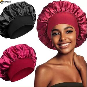 MAIDAOFZ 2 Bonnet de Douche Imprimé pour Femmes large bande élastique