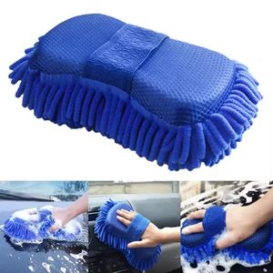 1 gant de lavage de voiture en microfibre chenille, éponge de lavage de voiture, outil de nettoyage multifonction pour soin et détaillage
