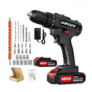Perceuse électrique domestique 21V, ensemble de 28 pièces, promotion limitée, peut percer bois, métal, céramique, plastique, accessoires prise EU