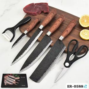 Ensemble de 6 couteaux inoxydables - de haute qualité pour la cuisine