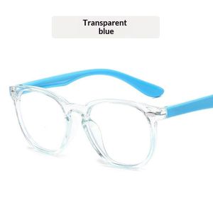 Lunettes pour Enfants Anti-Lumière Bleue avec Traitement pour Ordinateur Garçons Filles, UV400 - Monture Bleue