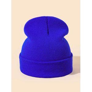 Bonnet en tricot  Bleu