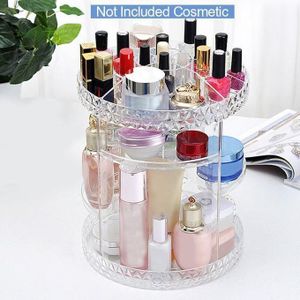 rangement maquillage rotatif