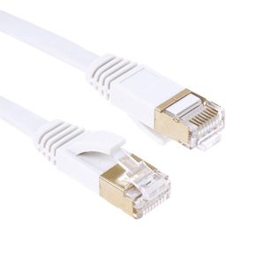 Câble réseau LAN RJ45 Ethernet plat ultra-mince CAT7 2m 10Gbps haute vitesse