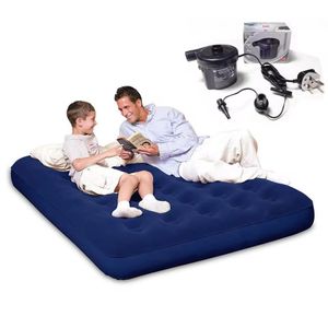 matelas gonflable 3 places - avec pompe manuelle 