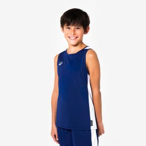 Kipsta Maillot de basket enfant, Tank 100 bleu marine