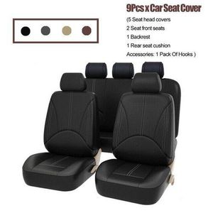 Housses De Siège De Voiture-Universel(9 Pièce)-noir