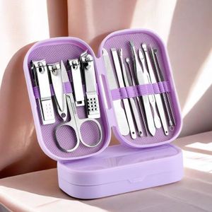 Ensemble de coupe-ongles portable en acier inoxydable - Outils de beauté pour le soin des ongles