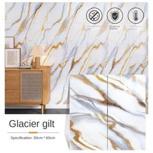 GALUIN Lot de 10 feuilles de vinyle adhésif imperméable (60 x 30 cm), résistant aux hautes températures et aux chocs, imitation marbre. Idéal pour la décoration intérieure, le mobilier, la cuisine et la salle de bain.
