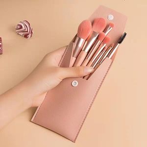 Trousse de maquillage portable avec 8 pinceaux pour correcteur et poudre