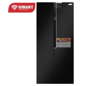 SMART TECHNOLOGY REFRIGERATEUR INVERTER SIDE/SIDE 450 LITRES 2 BATTANTS-STR-9011H - Noir - GARANTIE 12 MOIS