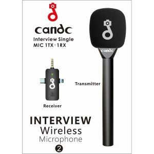 Microphone d’interview sans fil 1 émetteurs + 1 récepteur) pour Spécial Interview & Reportage