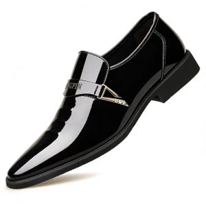 Mules élégantes et raffinées pour homme - Chaussures de ville en Similicuir pour homme - Noir