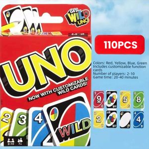 Jeux de cartes UNO famille divertissement drôle amusement cartes à jouer jouets pour enfants boîte cadeau jeu de cartes UNO jouets pour enfants