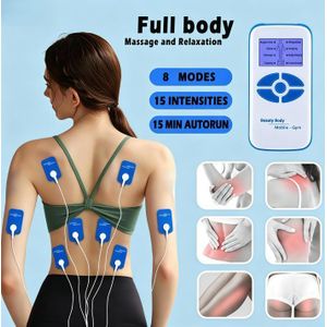 Appareil de massage à impulsions électriques, TENS pour soulager la douleur, masseur corporel complet à double canal, micro-acupuncture avec 8 modes de massage