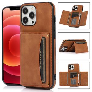 Dg Coque de téléphone portefeuille en cuir pour iPhone, porte-cartes multiples, coque antichoc, iPhone 16 Pro Max et 15 pro Max marron
