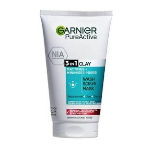 Garnier Pure Active 3 en 1 - Nettoyant Exfoliant & Masque - 150ML