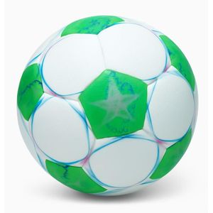 Ballon de Football Premium - Édition "Star Glow" (Vert & Blanc)