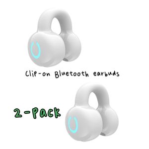 Écouteurs Bluetooth Clip-On Lot de 2 | Confortables Son Clair Longue Autonomie Pour Couples & Famille