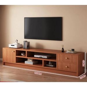 Table TV en Bois Massif Élégante – Meuble Télévision Moderne avec Rangement – Design Luxe pour Salon & Bureau