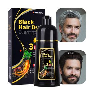 Shampoing Colorant Noir 3 en 1 – Black Hair Dye Shampoo (500 ml)