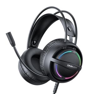 Onikuma Casque de jeu e-sport avec éclairage RGB monté sur la tête