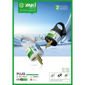 YAKI  PACK de 20 Prise électrique - mâle Garantie 24 Mois