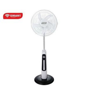 SMART TECHNOLOGY Ventilateur Rechargeable 16 pouces - STV-630 - Avec Télécommande - Blanc