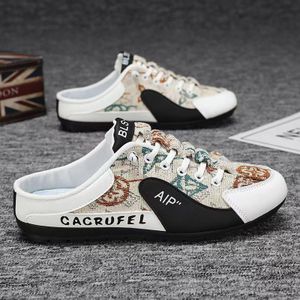 Sandales Chaussons Respirants pour Hommes Demi-Casual Ouverts Blancs