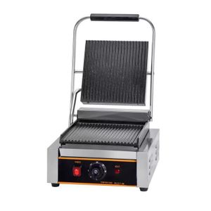 Grill Panini Électrique Professionnel à Plaques Rainurées