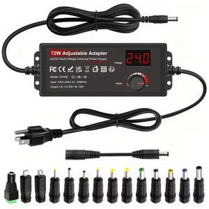 Adaptateur secteur avec interfaces multiples, chargeur d'ordinateur portable multifonctionnel avec interface universelle ajustable