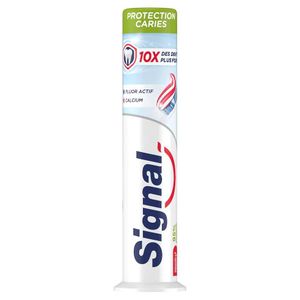 SIGNAL Protection Caries - Dentifrice au Fluor Actif et Calcium (Format Tube Vertical) - 100ml