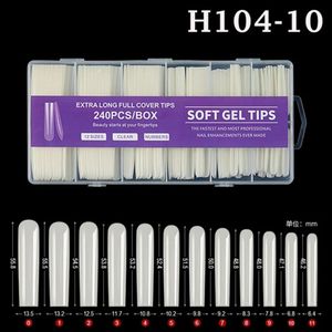 240 Pièces/boîte Ongles De Manucure, Faux Couvre-ongles, Outils De Manucure, Salon De Manucure