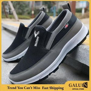 GALUIN Chaussures en tissu de Pékin ancien, chaussures de marche, chaussures de randonnée pour hommes, chaussures basses en toile à semelles souples