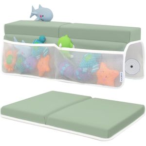 TodyJeyHo TodyJeyHo Bath Kneeler & Elbow Rest Pad Set - Green, Memory Foam, Baby Bath Support, 0.5 kg