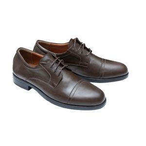 ENNZO Primo Chaussures Richelieu à Bout Rapporté en Cuir à l'exterieur et Simili Cuir a l'interieur - 050 - Marron