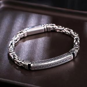 Bracelet Homme en Plaqué Argenté– Élégance Moderne et Robustesse