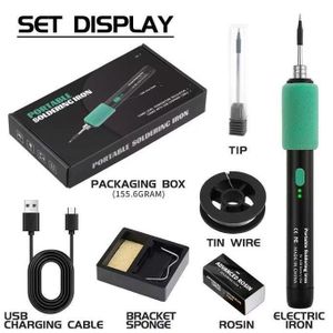 Fer à souder portable sans fil 15 W – Fer à souder rechargeable par USB