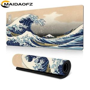 MAIDAOFZ 300x600x2mm Big Wave Gaming Mouse Pad tapis de bureau en caoutchouc antidérapant-