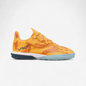 Kipsta Chaussures de football à scratch enfant, Viralto I turf orange