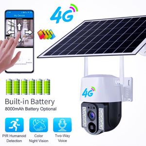 Caméra de Surveillance Solaire 4G Extérieure - Rotation 360° - Vision Nocturne Couleur - Full HD