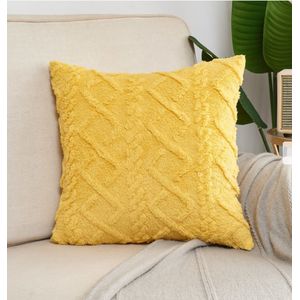 1 PC Housse de coussin Jaune
