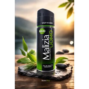 Déodorant homme Spray Uomo Vetyver _ Malizia - 175ml
