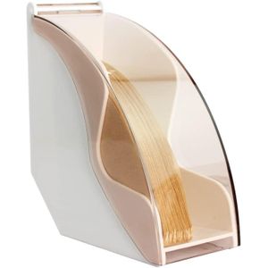 TodyJeyHo Support de papier filtre à café, boîte de papier filtre à cône avec filtre à café étanche à la poussière support de distributeur de comptoir étanche à la poussière (blanc)